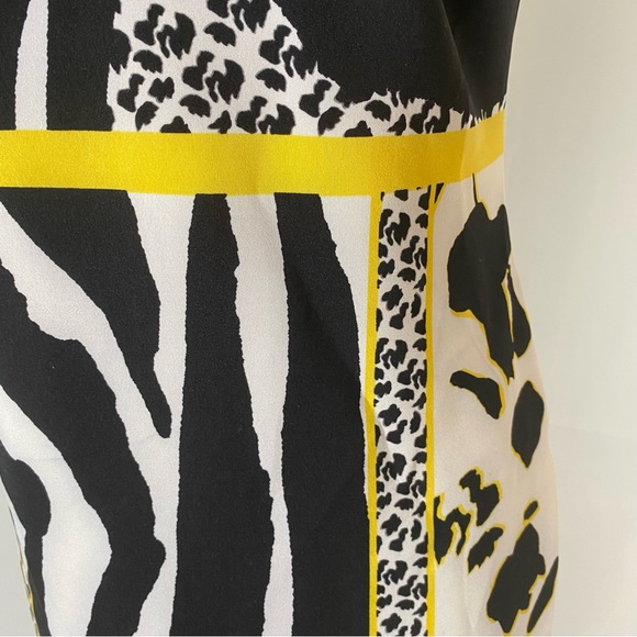 Thalia Sodi Yellow Leopard Animal Print Dress EUC Size M - Picture 8 of 8